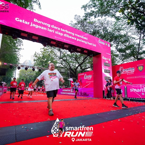 Race photo from SMARTFREN RUN 2026