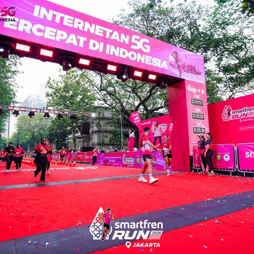 Race photo from SMARTFREN RUN 2026