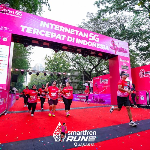 Race photo from SMARTFREN RUN 2026