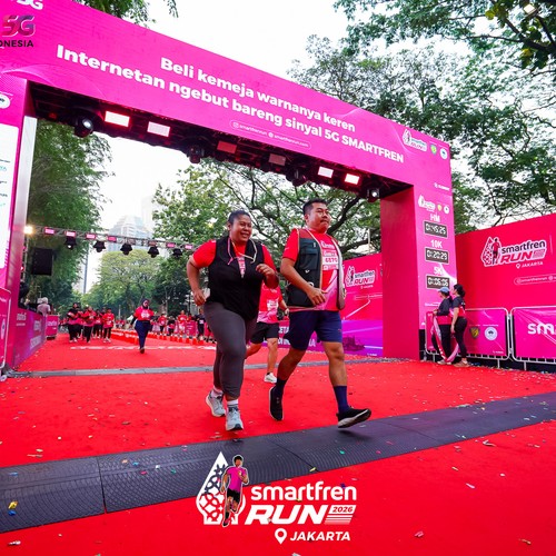 Race photo from SMARTFREN RUN 2026