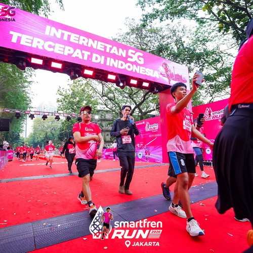 Race photo from SMARTFREN RUN 2026