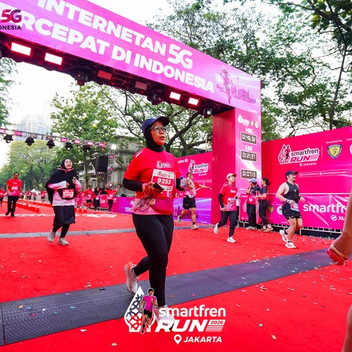Race photo from SMARTFREN RUN 2026