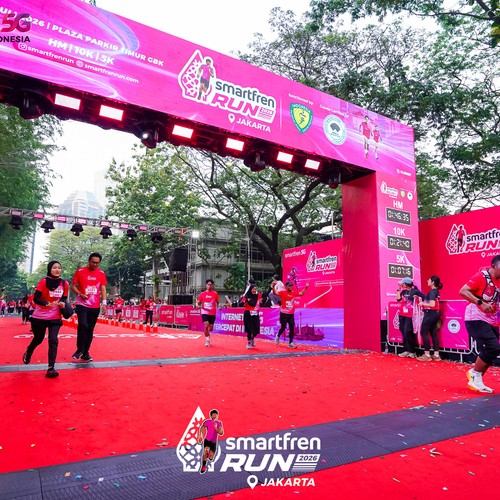 Race photo from SMARTFREN RUN 2026
