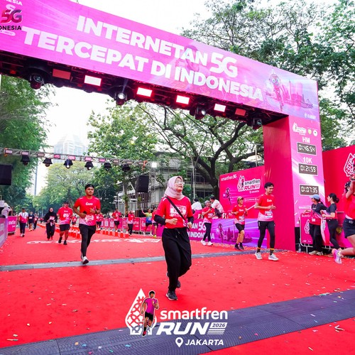 Race photo from SMARTFREN RUN 2026