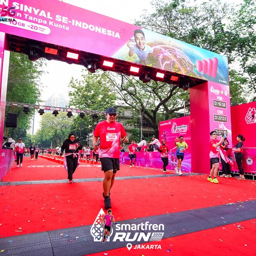 Race photo from SMARTFREN RUN 2026