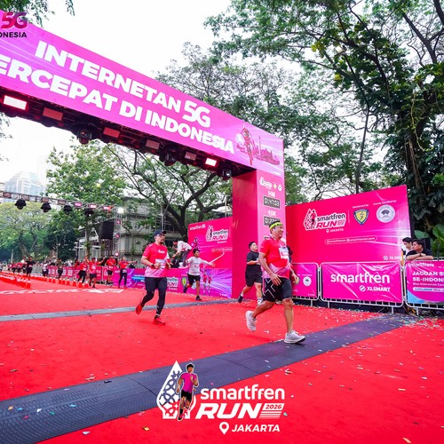 Race photo from SMARTFREN RUN 2026