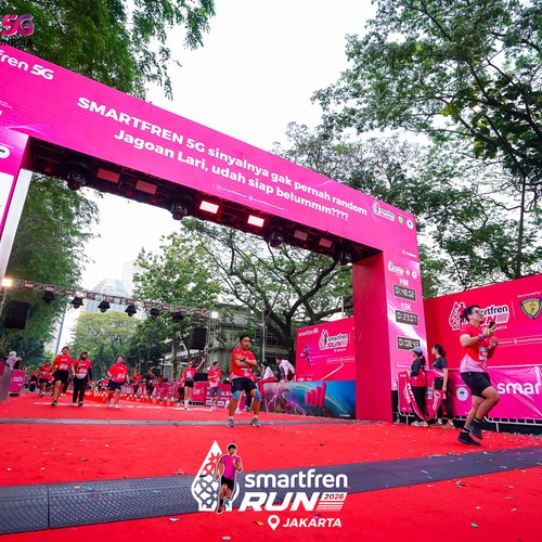 Race photo from SMARTFREN RUN 2026