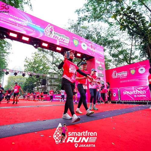 Race photo from SMARTFREN RUN 2026