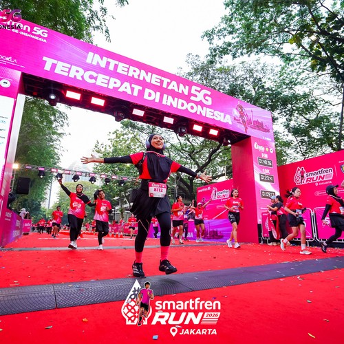 Race photo from SMARTFREN RUN 2026