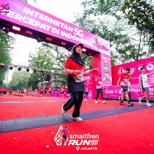 Race photo from SMARTFREN RUN 2026