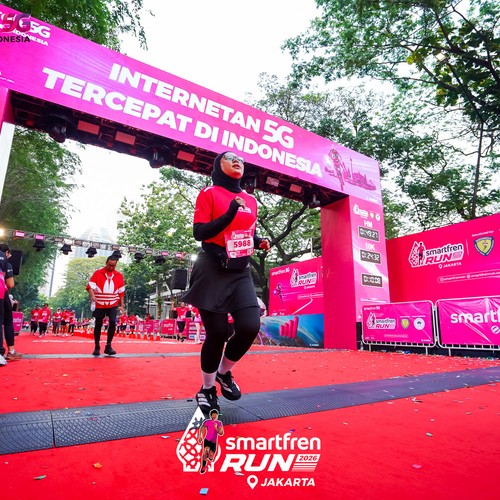 Race photo from SMARTFREN RUN 2026