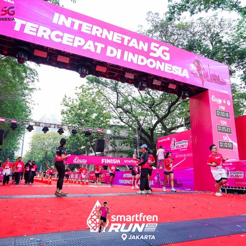 Race photo from SMARTFREN RUN 2026