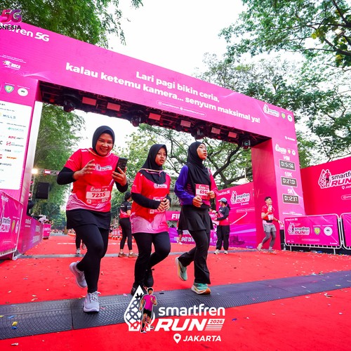Race photo from SMARTFREN RUN 2026