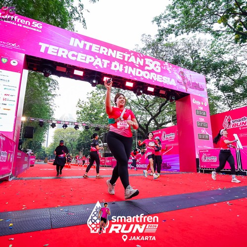 Race photo from SMARTFREN RUN 2026