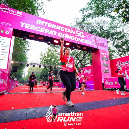 Race photo from SMARTFREN RUN 2026