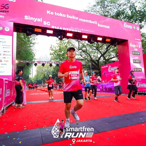 Race photo from SMARTFREN RUN 2026
