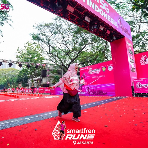 Race photo from SMARTFREN RUN 2026