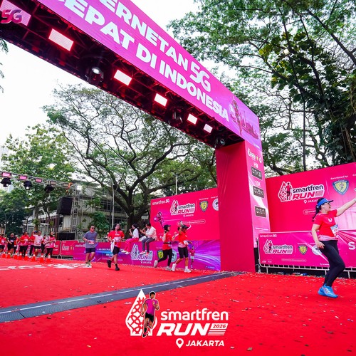 Race photo from SMARTFREN RUN 2026