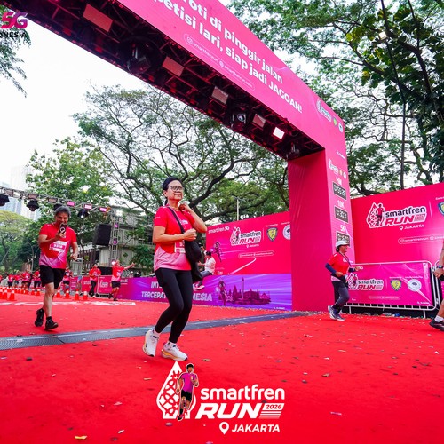 Race photo from SMARTFREN RUN 2026