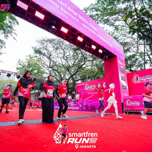 Race photo from SMARTFREN RUN 2026