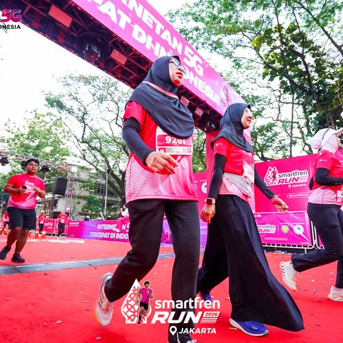 Race photo from SMARTFREN RUN 2026