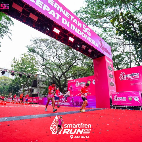 Race photo from SMARTFREN RUN 2026