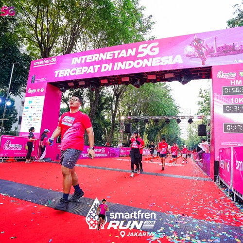 Race photo from SMARTFREN RUN 2026