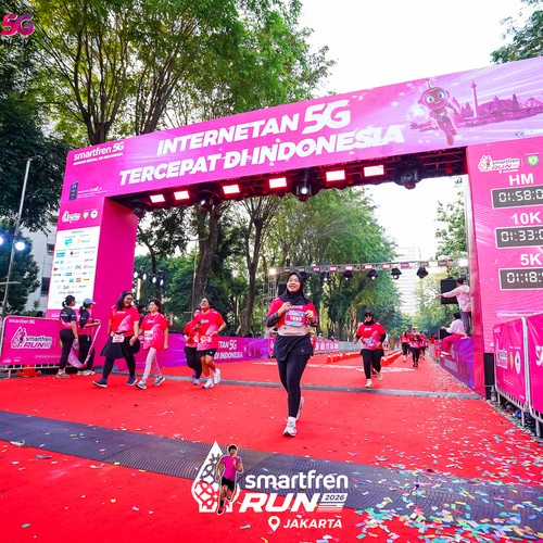 Race photo from SMARTFREN RUN 2026