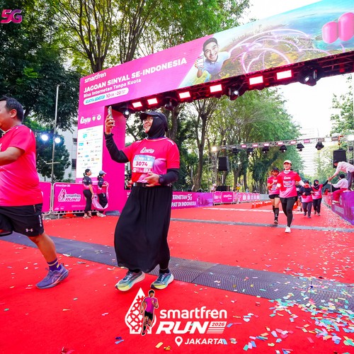 Race photo from SMARTFREN RUN 2026