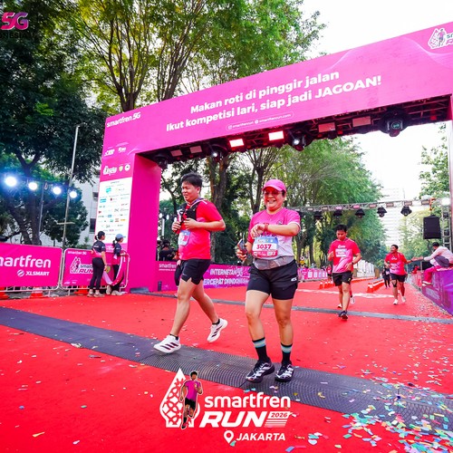 Race photo from SMARTFREN RUN 2026