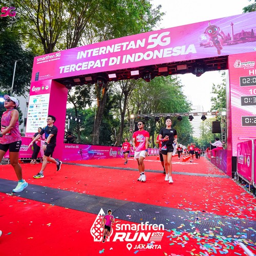 Race photo from SMARTFREN RUN 2026