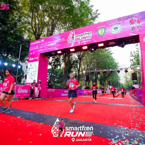 Race photo from SMARTFREN RUN 2026