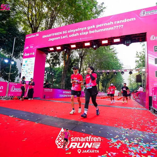Race photo from SMARTFREN RUN 2026