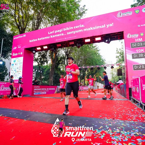 Race photo from SMARTFREN RUN 2026