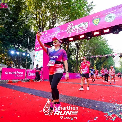 Race photo from SMARTFREN RUN 2026