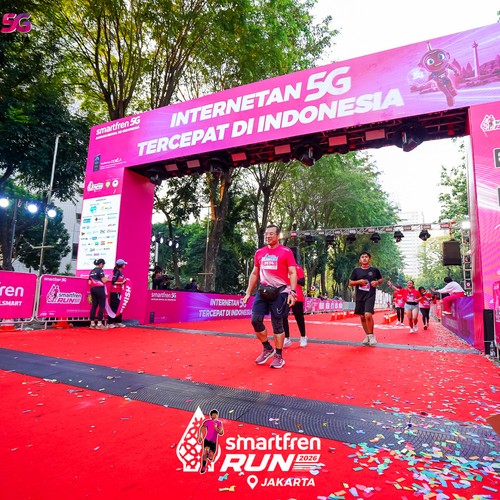 Race photo from SMARTFREN RUN 2026