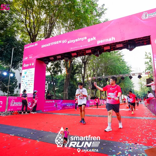 Race photo from SMARTFREN RUN 2026