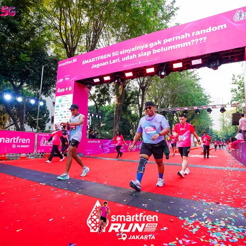 Race photo from SMARTFREN RUN 2026