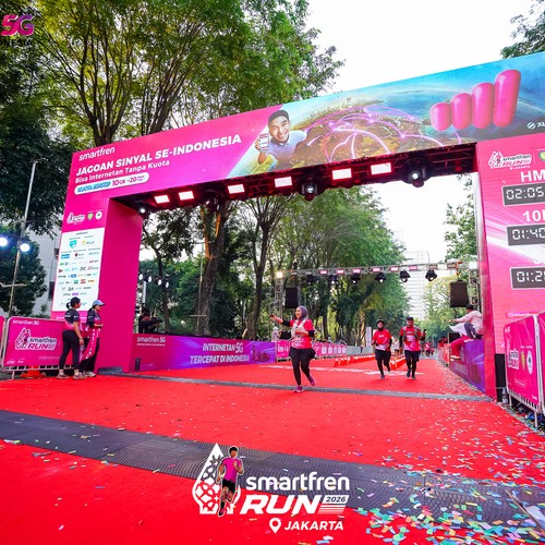 Race photo from SMARTFREN RUN 2026