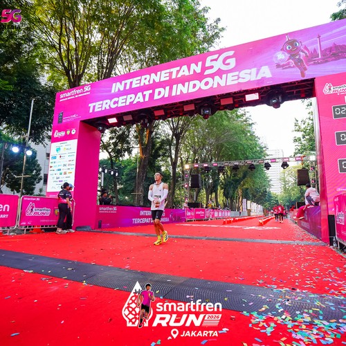Race photo from SMARTFREN RUN 2026