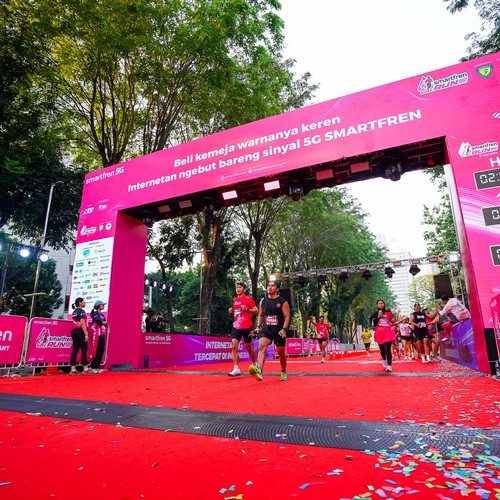 Race photo from SMARTFREN RUN 2026