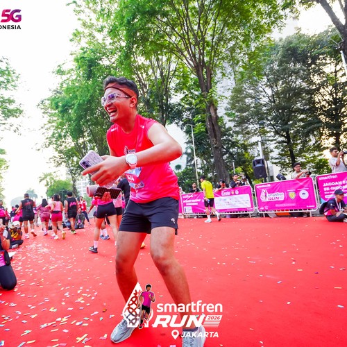 Race photo from SMARTFREN RUN 2026