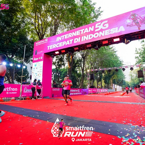 Race photo from SMARTFREN RUN 2026