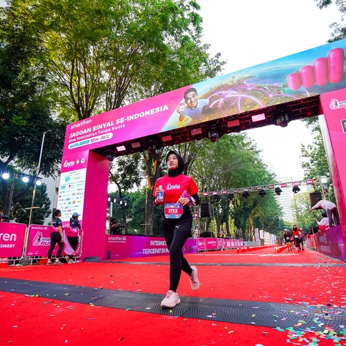 Race photo from SMARTFREN RUN 2026