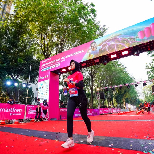 Race photo from SMARTFREN RUN 2026