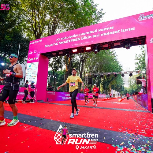 Race photo from SMARTFREN RUN 2026