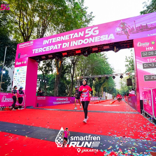 Race photo from SMARTFREN RUN 2026