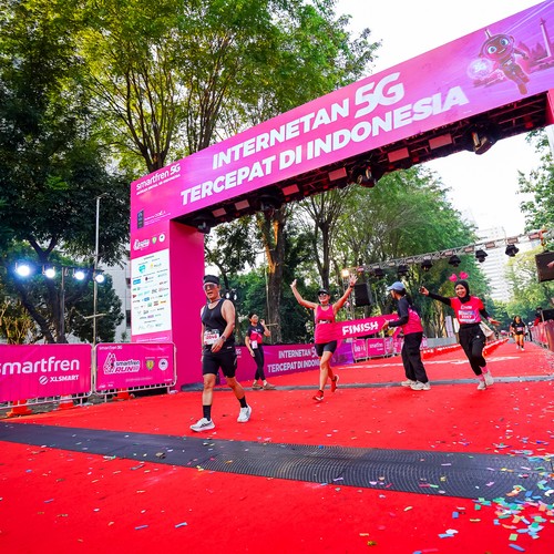 Race photo from SMARTFREN RUN 2026