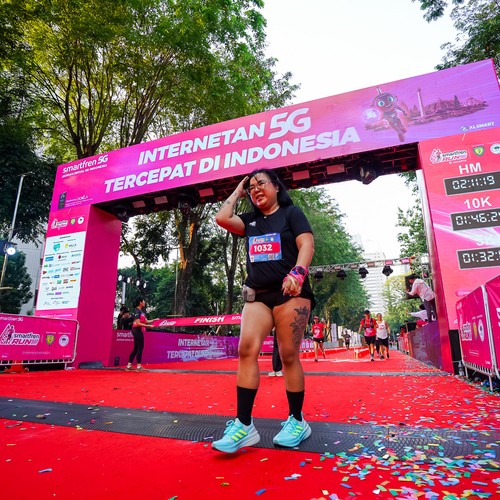 Race photo from SMARTFREN RUN 2026