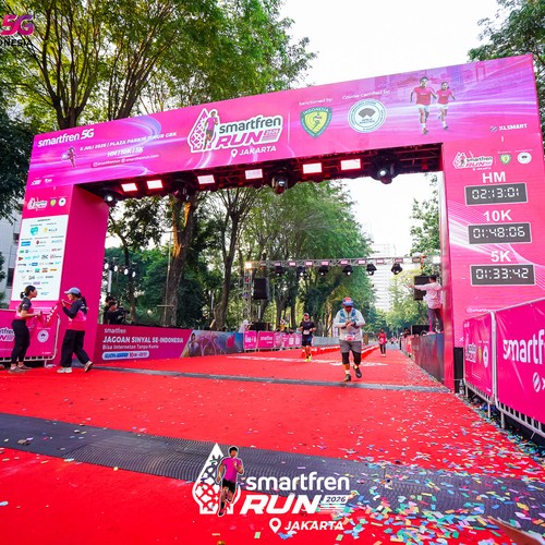 Race photo from SMARTFREN RUN 2026